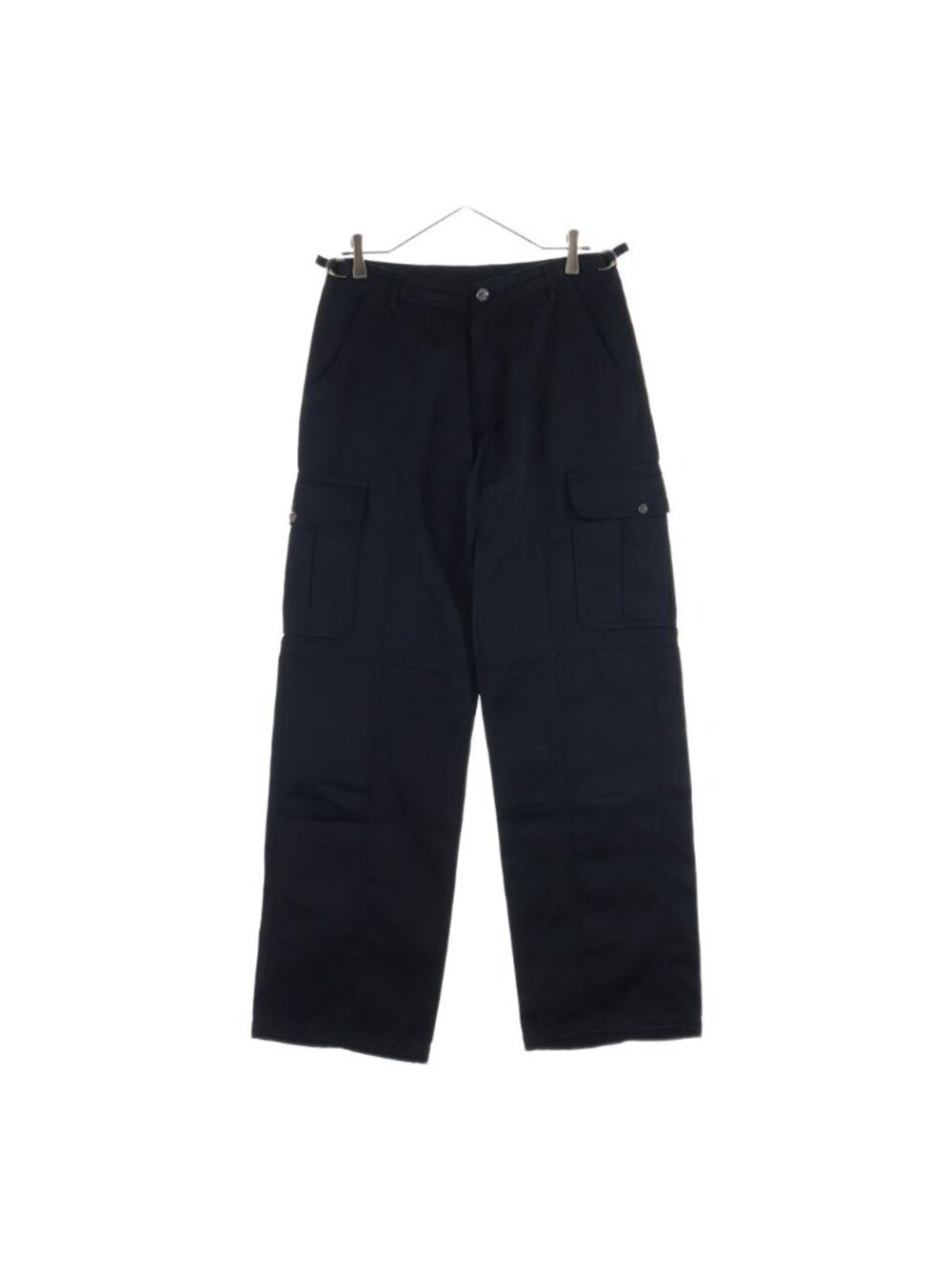 Chrome Hearts Vine Dagger Cargo Pants Cross Ball Button Cotton Black